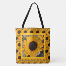 Zonnebloem Groei & Bloei Tote Bag