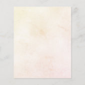 Zonnebloem groen budget bruiloft uitnodiging flyer (Achterkant)