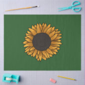 Zonnebloem Groen Tissuepapier (Craft)