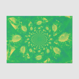 Zonnebloem Groene Gele Abstracte Kunst ontkoppelen Tissuepapier