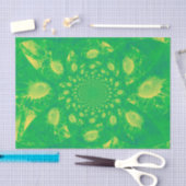 Zonnebloem Groene Gele Abstracte Kunst ontkoppelen Tissuepapier (Craft)