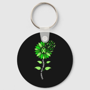 Zonnebloem groene lint cerebrale parese cp bewustz sleutelhanger
