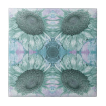  Zonnebloem Groene Paarse Floral Art Nieuwe