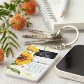 Zonnebloem Grootouders Van Bump Ultrasound Te Zijn Sleutelhanger (Voorkant Rechts)