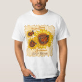 Zonnebloem Grote Oma T-shirt (Voorkant)