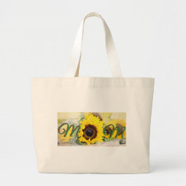 Zonnebloem Grote Tote Bag