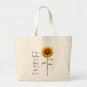 Zonnebloem Grote Tote Bag (Voorkant)
