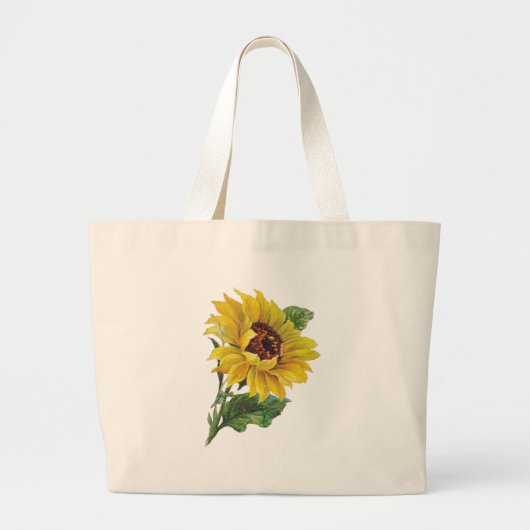 Zonnebloem Grote Tote Bag (Voorkant)