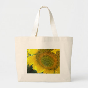 zonnebloem grote tote bag
