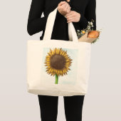  zonnebloem grote tote bag (Voorkant (product))