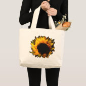 zonnebloem grote tote bag (Voorkant (product))