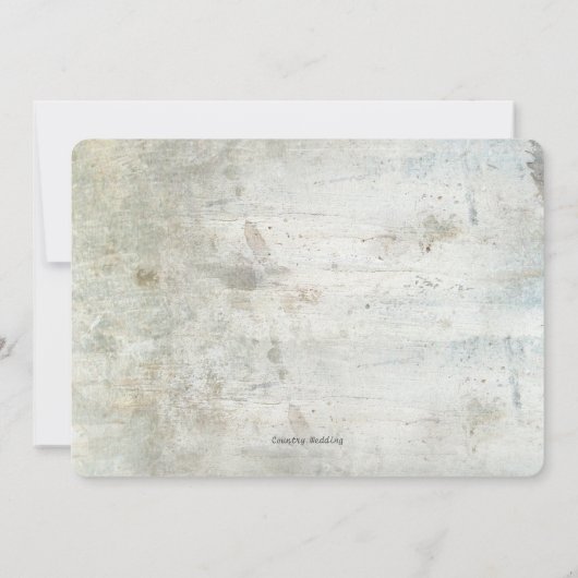 Zonnebloem Grunge Foto Verlengde Huwelijksgeloften Kaart (Achterkant)