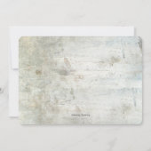 Zonnebloem Grunge Foto Vernieuwing Huwelijksgeloft Kaart (Achterkant)