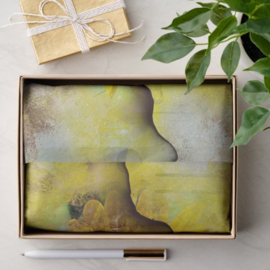 Zonnebloem Grunge | Ontkoppeling van kernpapier Tissuepapier (Geschenk)