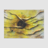 Zonnebloem Grunge | Ontkoppeling van vloeibaar gou Tissuepapier (Voorkant)