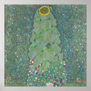 Zonnebloem — Gustav Klimt (1907/08) Poster