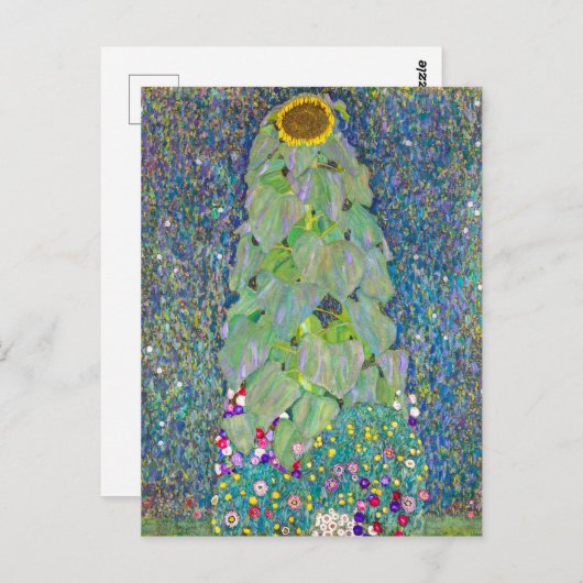 zonnebloem | Gustav Klimt | Briefkaart (Voorkant / Achterkant)