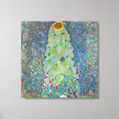 Zonnebloem | Gustav Klimt | Canvas Afdruk (Voorkant)