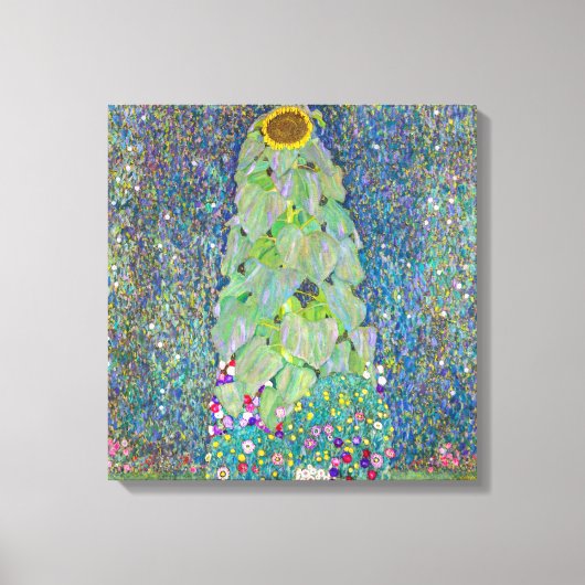 zonnebloem | Gustav Klimt | Canvas Afdruk (Voorkant)