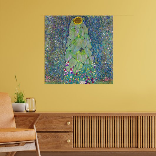 Zonnebloem | Gustav Klimt | Poster (Woonkamer 2)