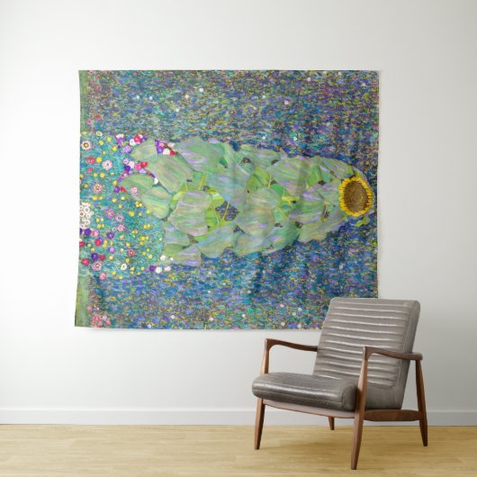 zonnebloem | Gustav Klimt | Wandkleed (In Situ (horizontaal))