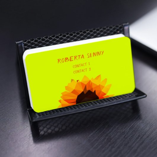 zonnebloem - Hallo visitekaartje