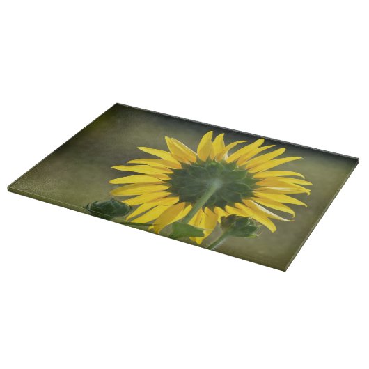 Zonnebloem Halo Glass Cutting Board Snijplank (Hoek)