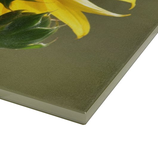 Zonnebloem Halo Glass Cutting Board Snijplank (Hoek)