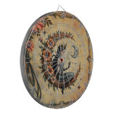 Zonnebloem Halve-Maan Koningin Dartbord (Voorkant Links)