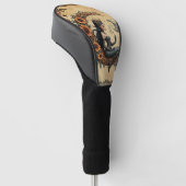 Zonnebloem Halve Maan Koningin Golfheadcover (Schuin)