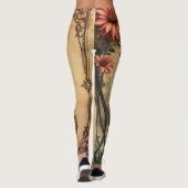 Zonnebloem Halve Maan Koningin Leggings (Achterkant)