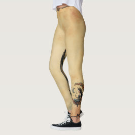 Zonnebloem Halve Maan Koningin Leggings