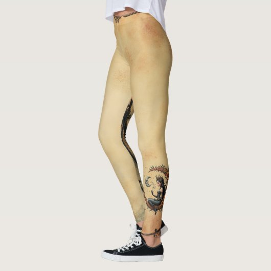 Zonnebloem Halve Maan Koningin Leggings (Links)