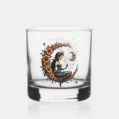 Zonnebloem Halve Maan Koningin Whisky Glas (Achterkant)