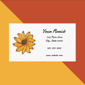 Zonnebloem Hand getekend Personaliseren Visitekaartje