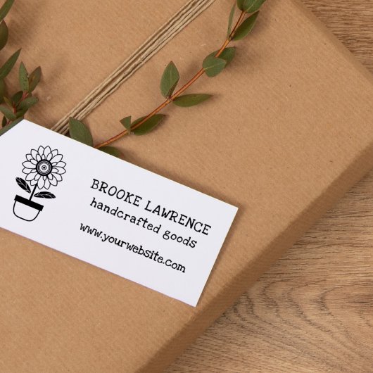 Zonnebloem Handgemaakt Rubberstempel