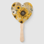 Zonnebloem Handwaaier (Voorkant)