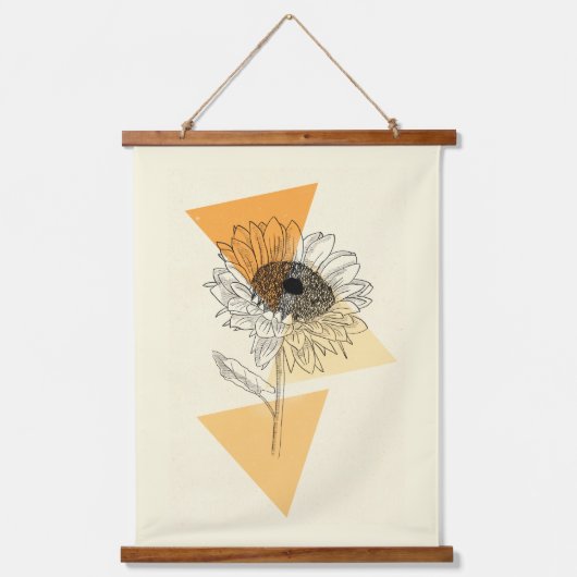 Zonnebloem Hangend Wandkleed (Voorkant)