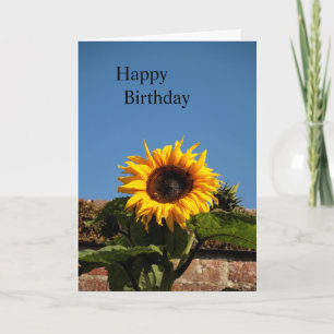 Zonnebloem Happy Birthday Card Kaart