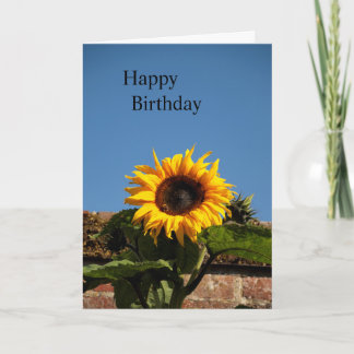 Zonnebloem Happy Birthday Card Kaart
