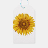  zonnebloem Happy Flower Cadeaulabel (Achterkant)