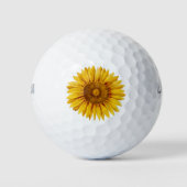  zonnebloem Happy Flower Golfballen (Voorkant)
