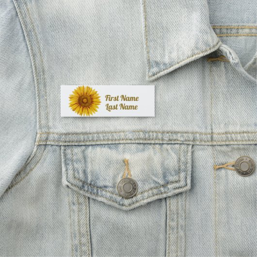  zonnebloem Happy Flower Naamplaatje (In situ)