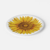  zonnebloem Happy Flower Papieren Bordje (Gekanteld)