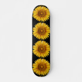  zonnebloem Happy Flower Persoonlijk Skateboard (Voorkant)
