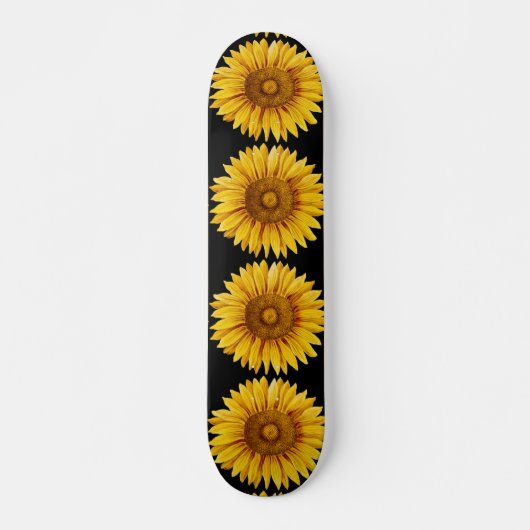  zonnebloem Happy Flower Persoonlijk Skateboard (Voorkant)