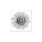 zonnebloem Happy Flower Rubberstempel (Afrduk)