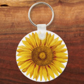  zonnebloem Happy Flower Sleutelhanger (Voorkant)