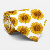 zonnebloem Happy Flower Stropdas (Opgerold)