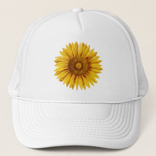  zonnebloem Happy Flower Trucker Pet (Voorkant)